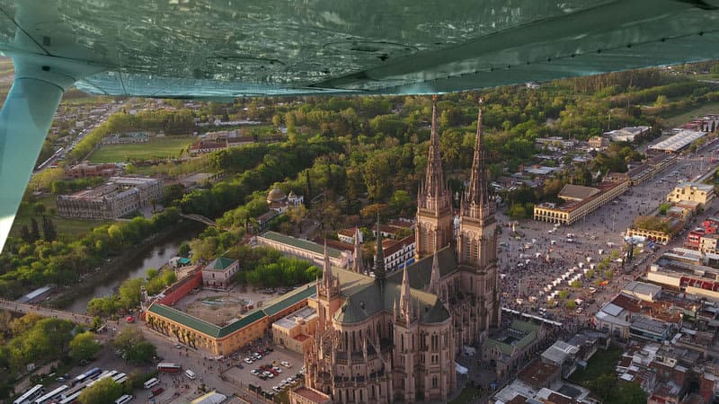 Luján desde el aire